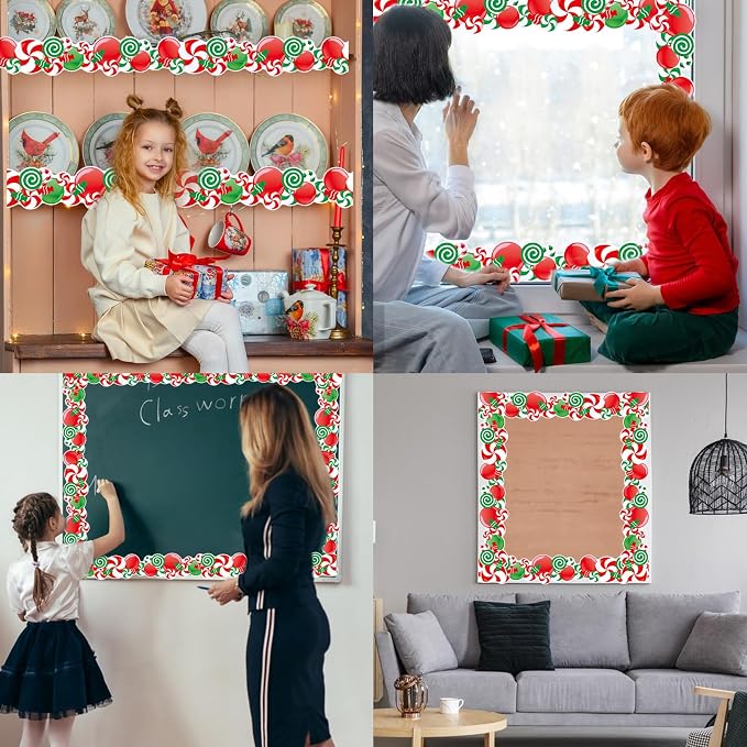 69Ft Christmas Candy Border Christmas Decoration Borders