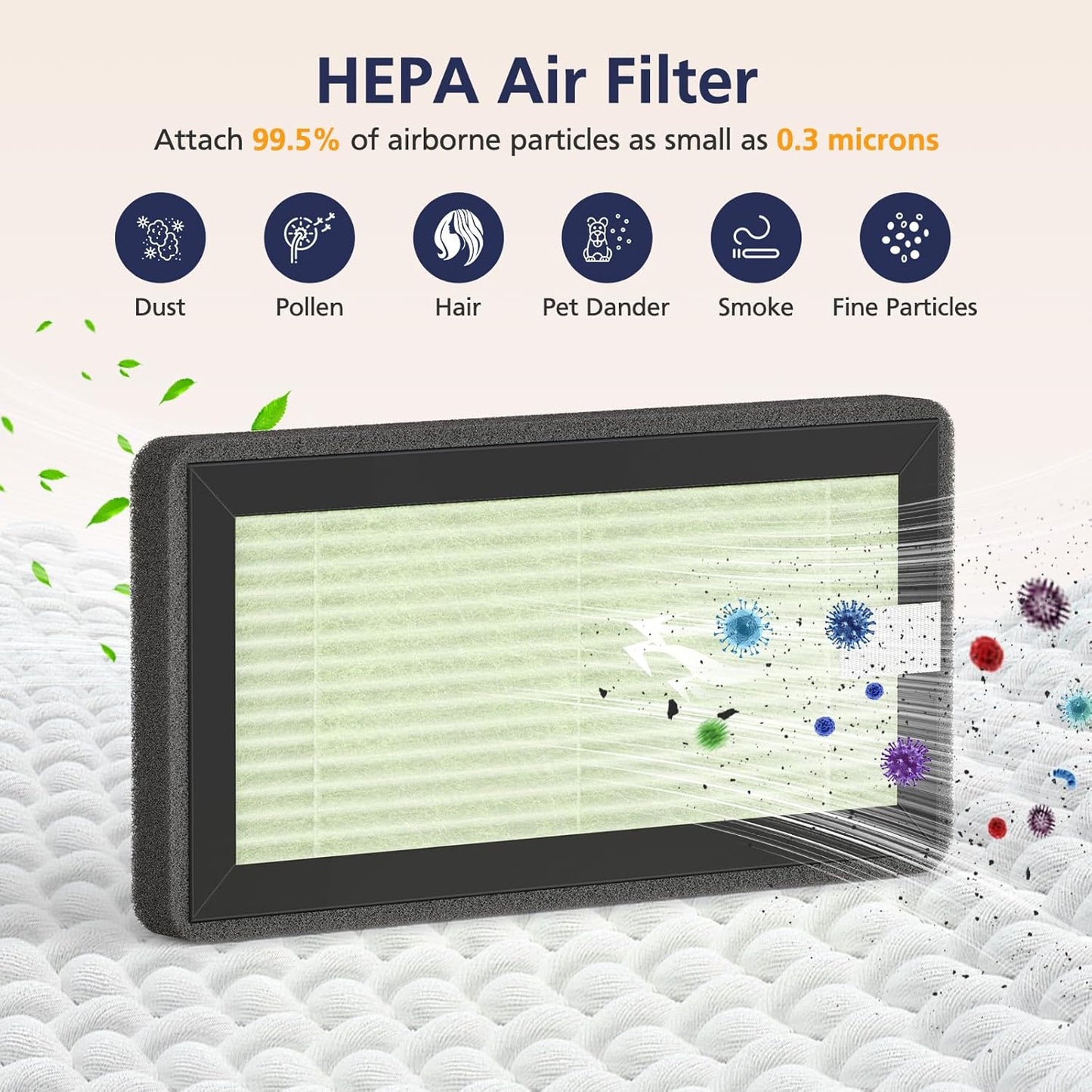 4 Pack HEPA Replacement Filter Compatible with Dr. Brown's All-in-One Sterilizer and Dryer for Baby Bottles and Pacifiers, Powerful Filtration Dryer Advanced Filter, 24-Month Value and Easy to Clean