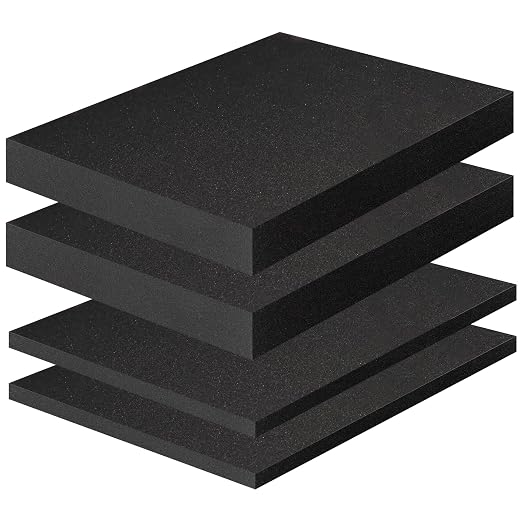 4PCS High Density Polyurethane Foam Sheets