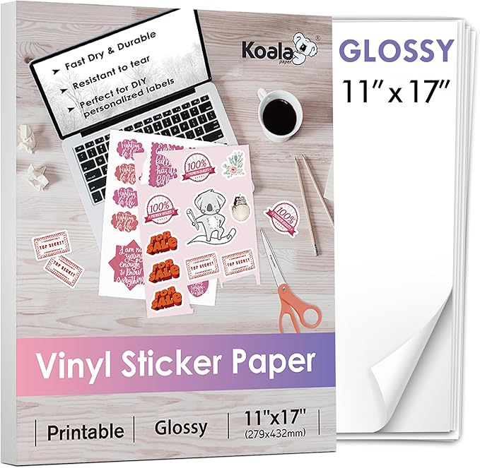 Koala Printable Vinyl Sticker Paper