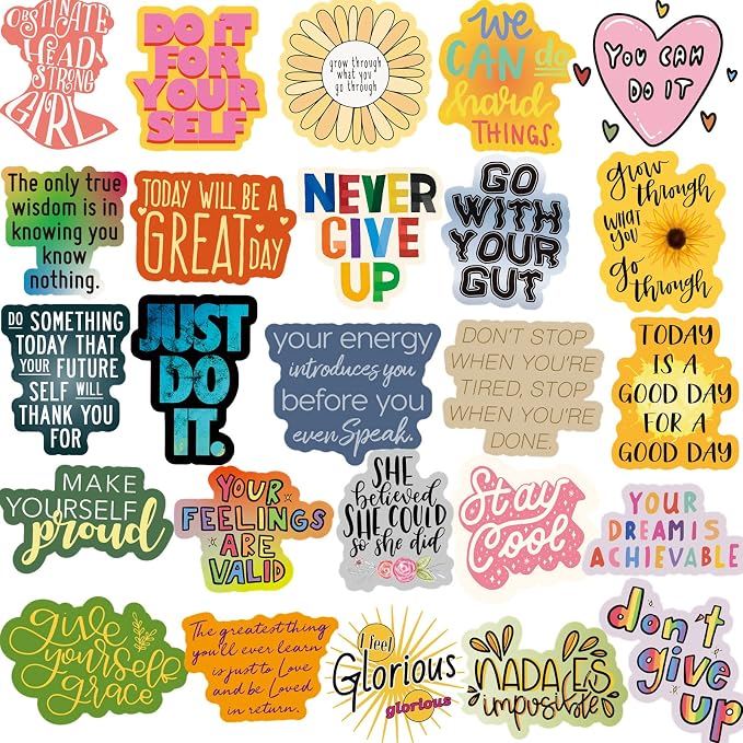 300PCS Positive Motivational Words Stickers