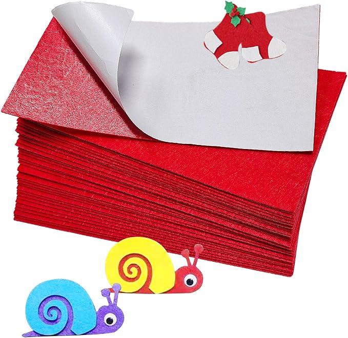 Jtnohx Self Adhesive Felt Sheets, Sticky Fabric Square