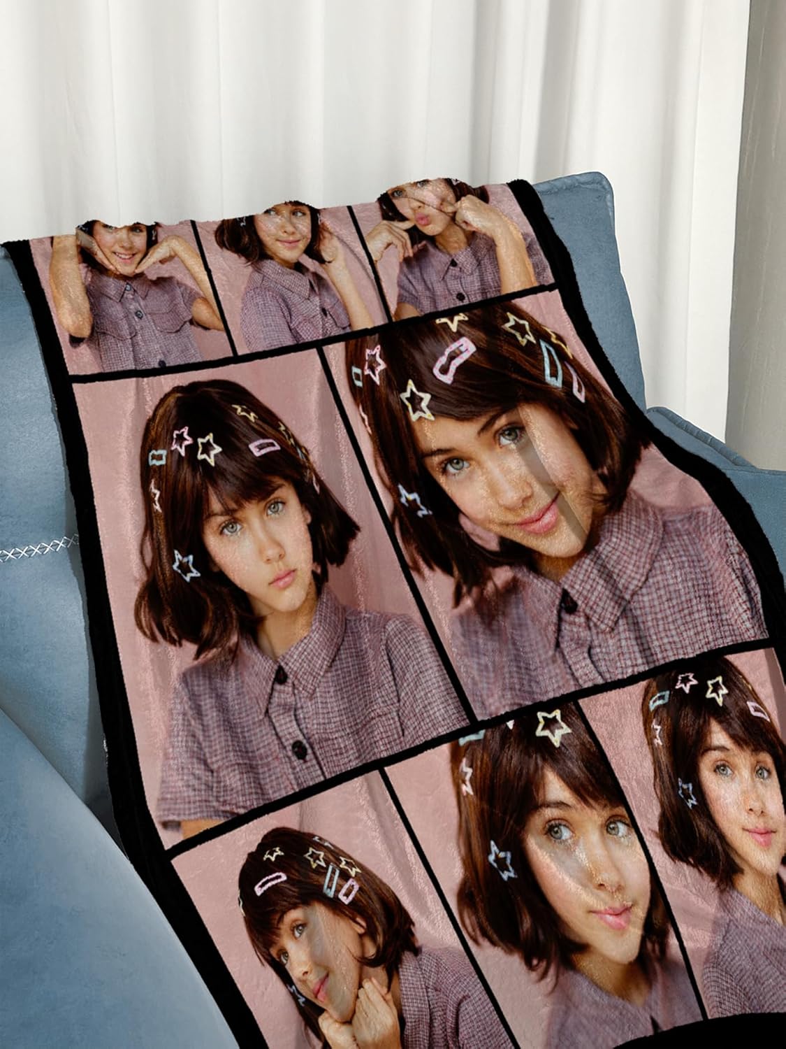 Personalized Blanket Custom Flannel Blanket with Photos Text Customizable Flannel Blanket Gifts for Mom Dad Couple Girlfriend Boyfriend Wife Husband, 60 * 80in