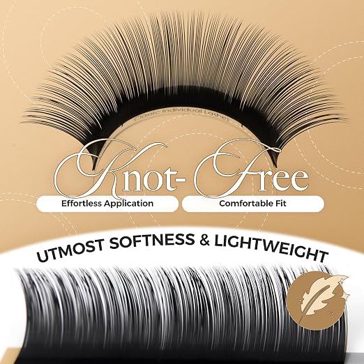 LASHVIEW Silk Mink Fake Eyelash Extensions 0.20 Thickness C Curl Mixed Tray