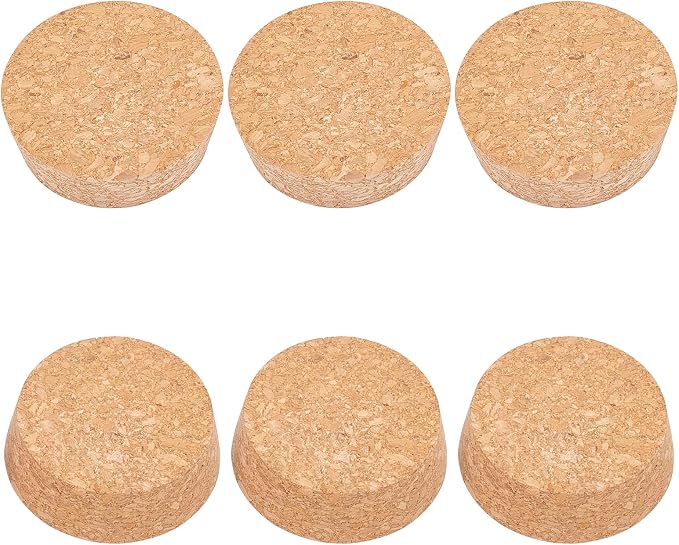 BENECREAT Wooden Cork Bottle Stoppers, 2.2inch Diameter, Wooden Wine Bottle