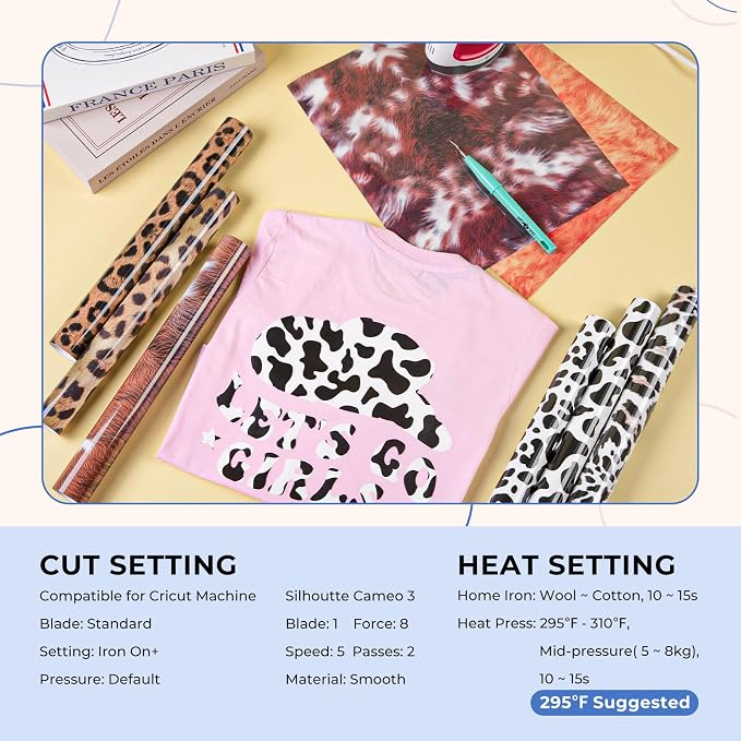 HTVRONT Leopard HTV Heat Transfer Vinyl