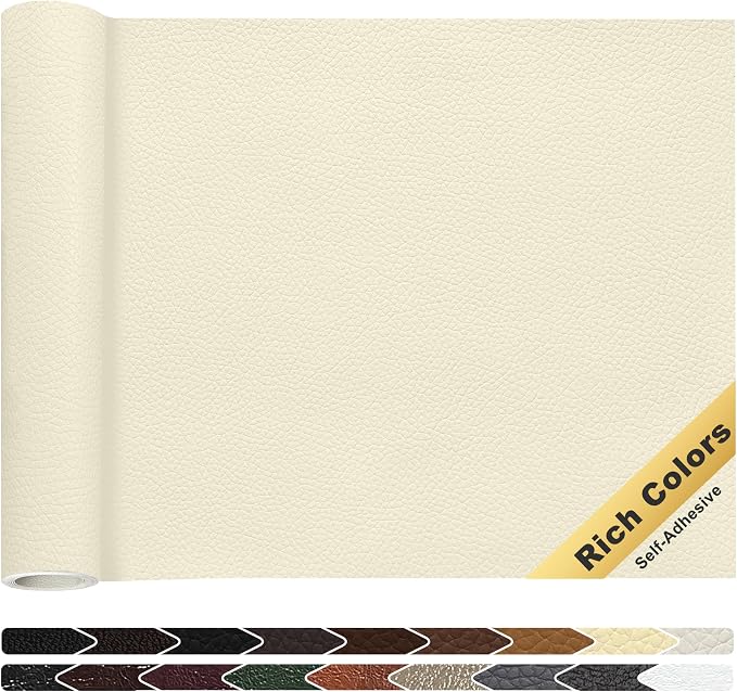 KING MOUNTAIN Leather Repair Patch, 16 x 60 Inches self Adhesive Leather Repair