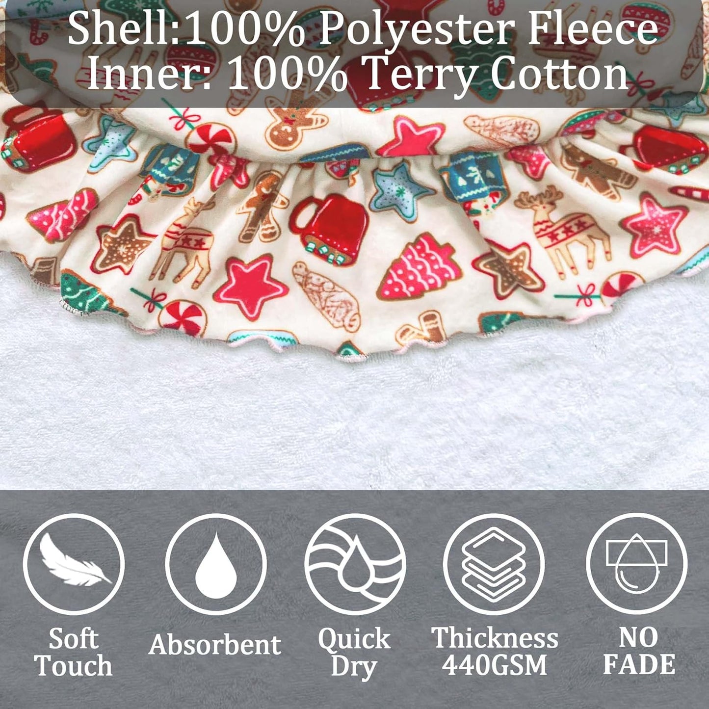 VOOVA & MOVAS Toddler Hooded Towel Poncho with Ruffle Trim | Soft 100% Cotton | Absorbent Thick Towel for Bath, Swim, Beach & Winter | Cozy, Gingersnap