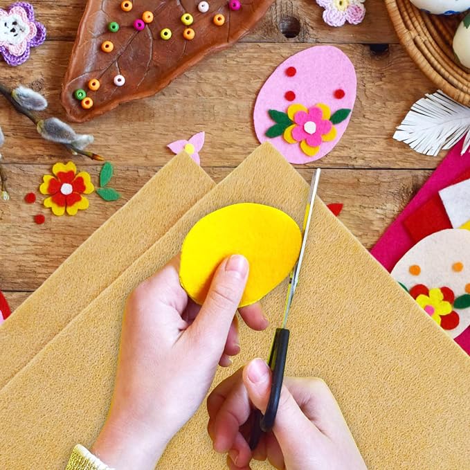 Jtnohx Color Felt, Soft Felt Sheets, 1.4mm Thick 8"x12" Handicraft Felt Fabrics
