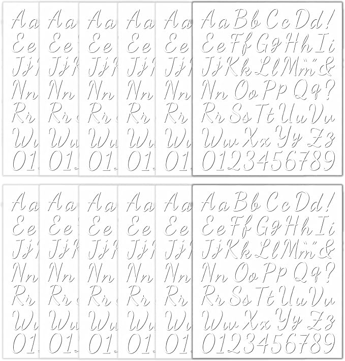 12pcs Iron on Letters for Clothing, Heat Transfer Vinyl Letters, DIY Fabric