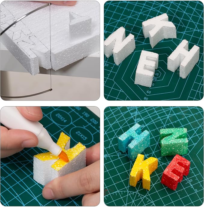 Crafare Large Craft Foam Block 14x7x4inch Foam Blocks Polystyrene Foam Brick