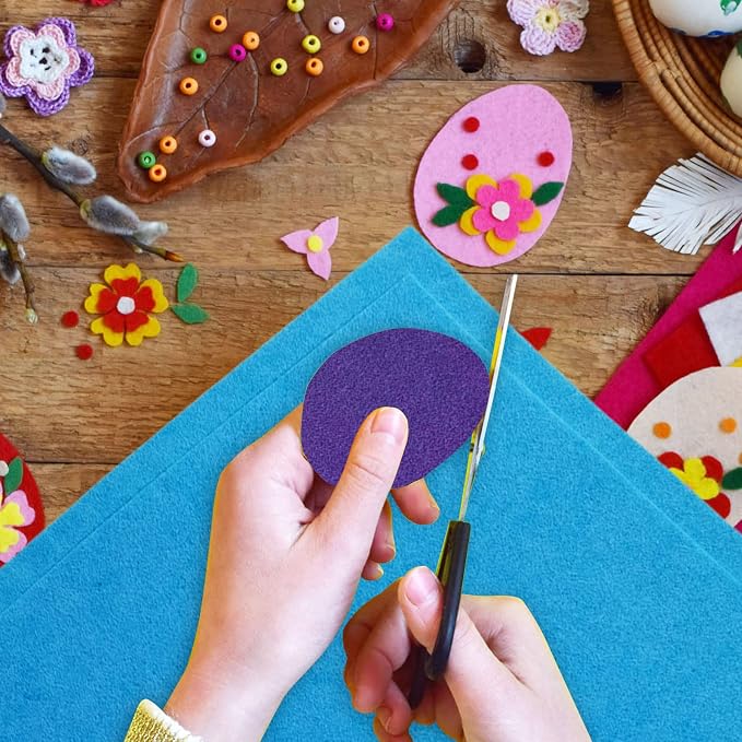 Jtnohx Color Felt, Soft Felt Sheets, 1.4mm Thick 8"x12" Handicraft Felt Fabrics