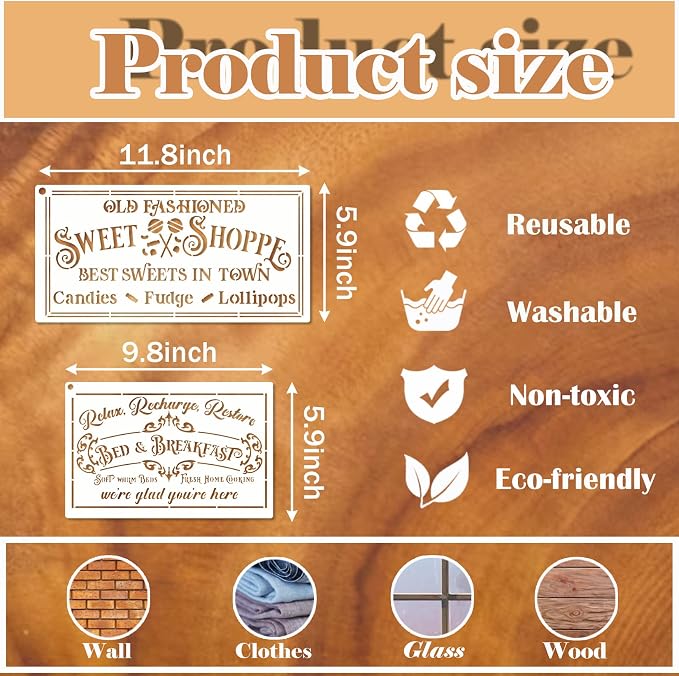 Farmhouse Stencils for Painting on Wood Kitchen Paint Stencils Flower Farm