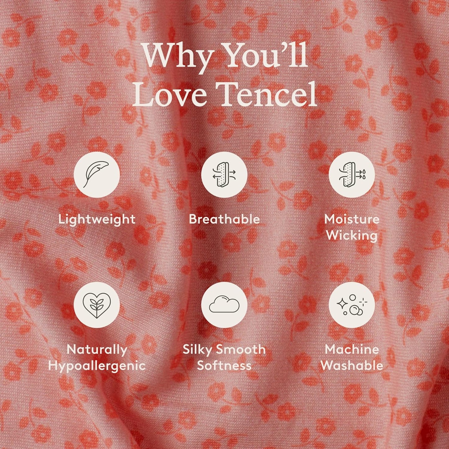Baby Tula Stretchy Tencel™ Baby Wrap Carrier – Soft Newborn & Infant Wrap Sling, Ergonomic Hands-Free Baby Carrier, Breathable & Adjustable, Eco-Friendly for 8–25 lbs - Ditsy Floral