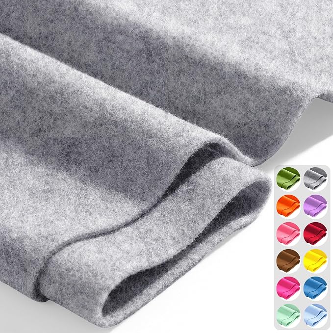 Heather Grey 36" X 36" Felt Fabric Sheet