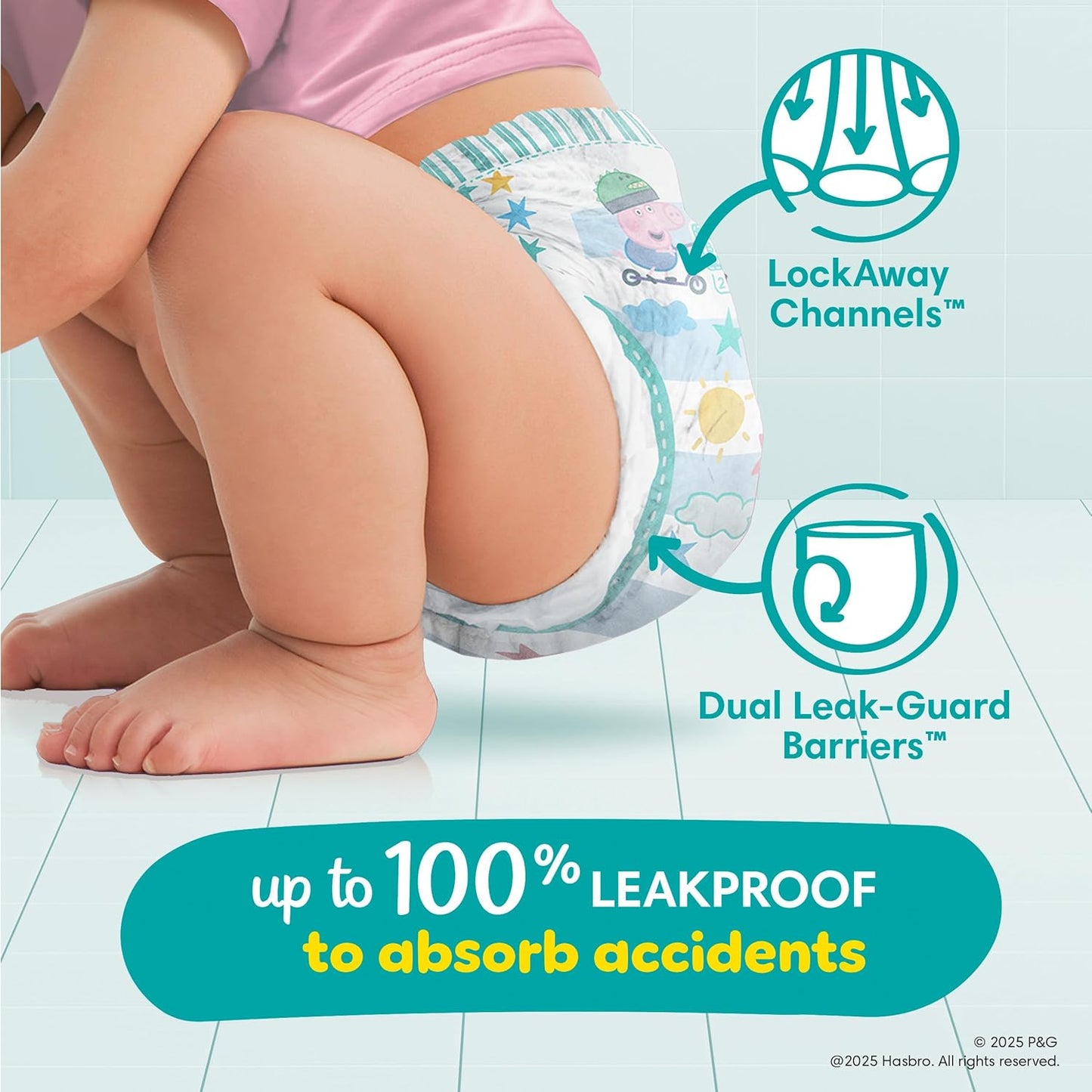 Pampers Training Pants - Easy Ups Girls & Boys - Size 3T-4T, 22 Count, Peppa Pig Underwear (Packaging May Vary)
