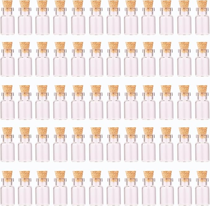 MaxMau 64pcs 1ml Tiny Vials