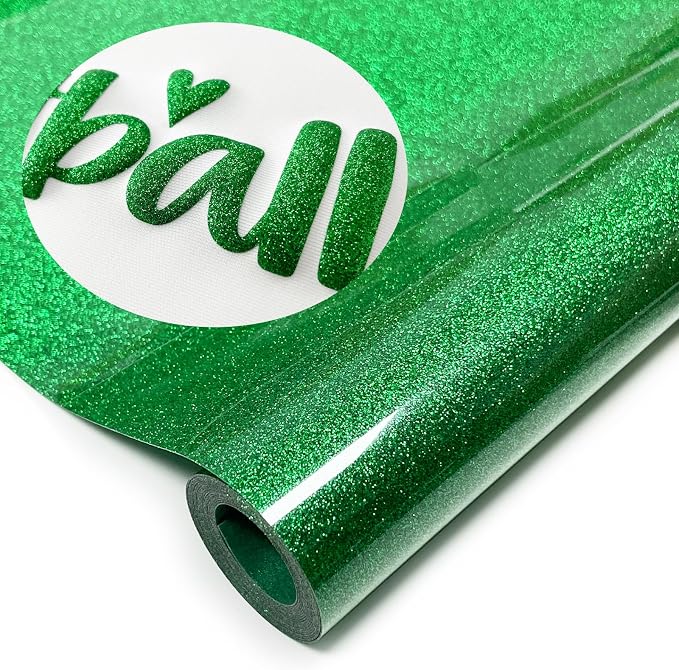 Glitter Puff Heat Transfer Vinyl, 12in X 5ft Iron on Vinyl | 3D Puff, Wash No