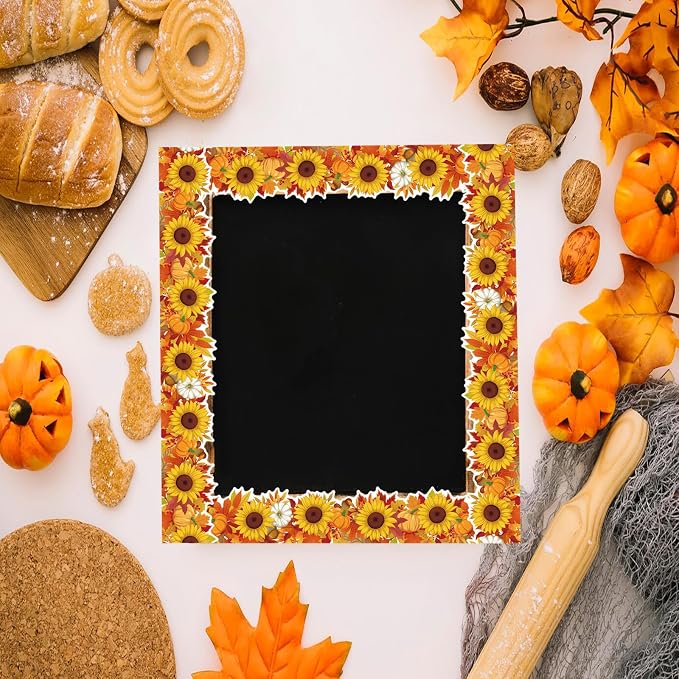 68.9 Feet Sunflower Maple Leaves Pumpkins Theme Bulletin Board Borders