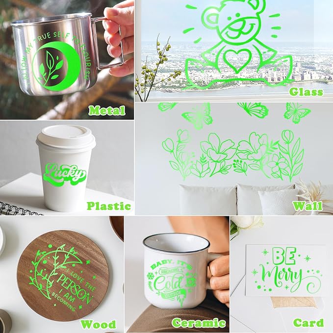 VINYL FROG Neon Green Matte Vinyl Roll 12" x10ft