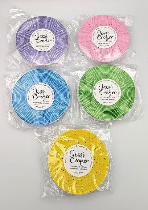 Eva Foam pre Cut Tape Rolls, Double Side Adhesive