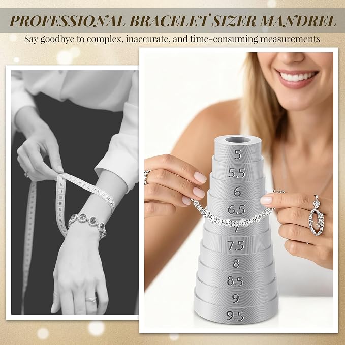 HappyAlley Professional Bracelet Sizer Mandrel