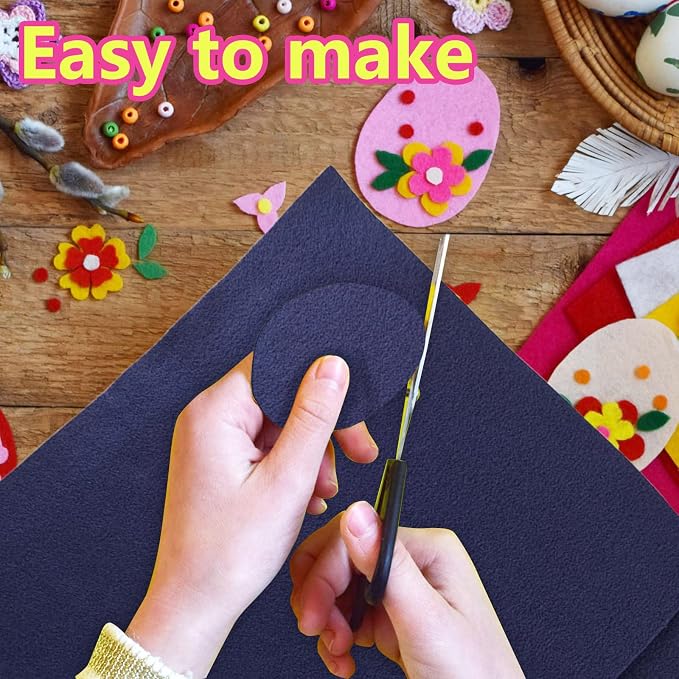 Jtnohx Color Felt, Soft Felt Sheets, 1.4mm Thick 8"x12" Handicraft Felt Fabrics