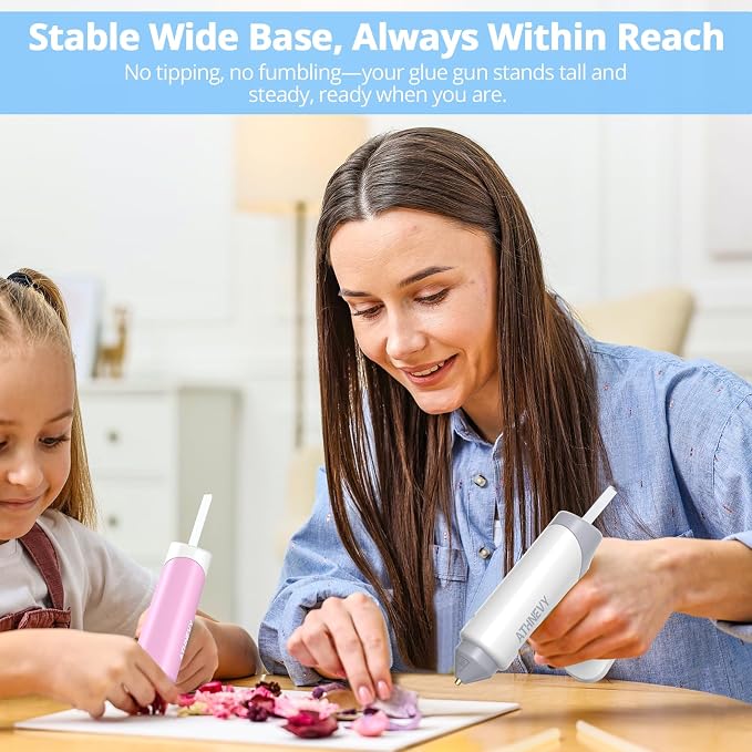 Cordless Hot Glue Gun, 4V 10s Fast Preheat, 2000mAh Battery