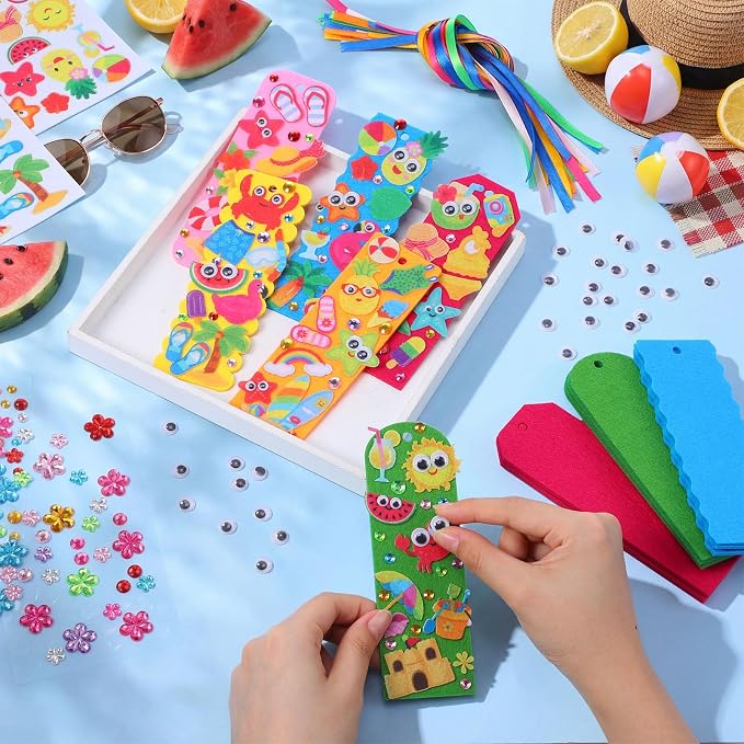 Capoda Summer Bookmark Craft Kits Felt DIY Make Your Own Bookmark