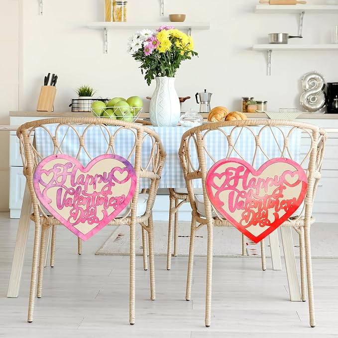 Large Size 12" Wooden Heart Ornaments to Paint, Valentine's Day DIY Blank
