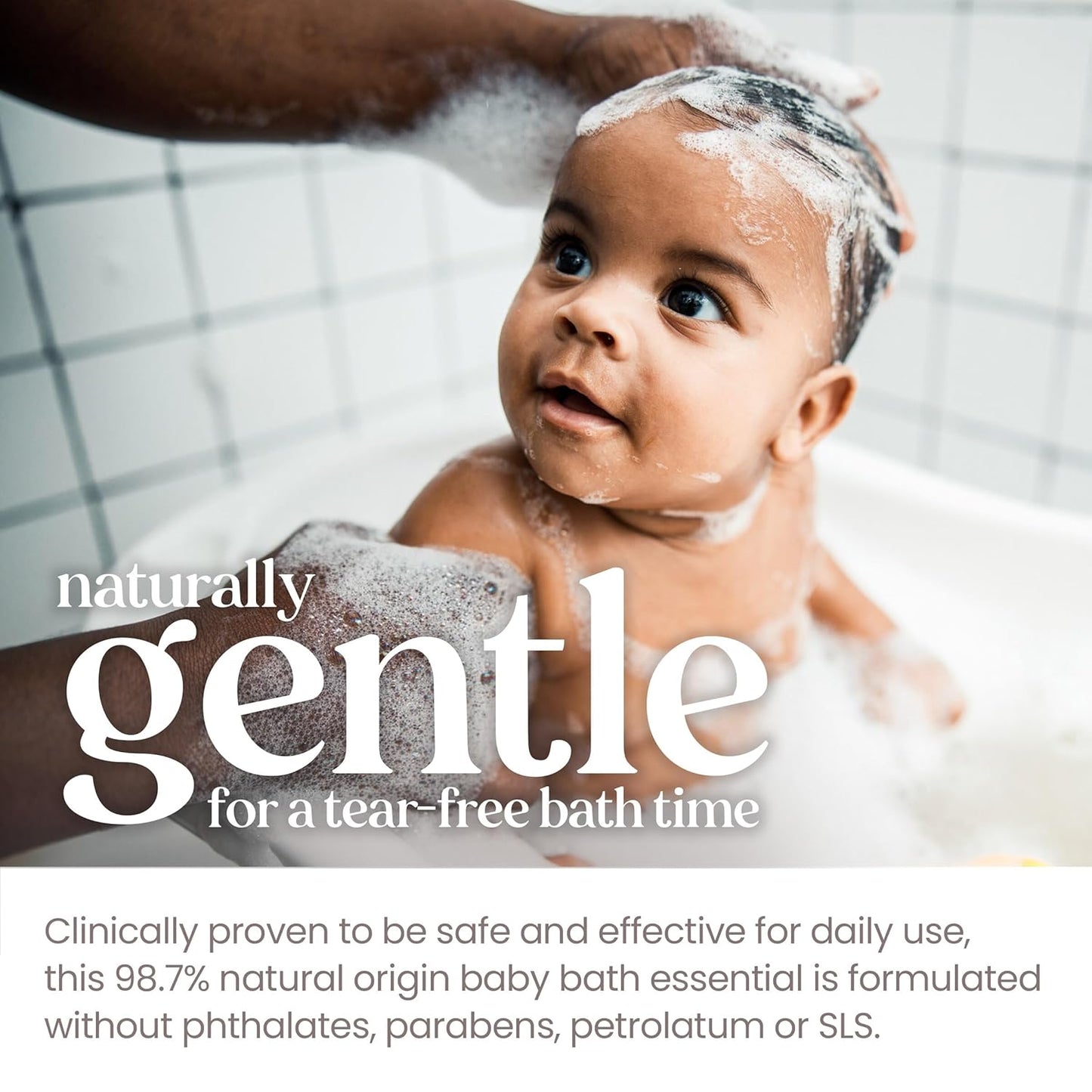 Burt's Bees Baby Sensitive Foaming Shampoo and Wash, Fragrance Free, Tear Free, Pediatrician Tested, 97.5% Natural Origin, 8.4 Fluid Ounces, Pack of 3