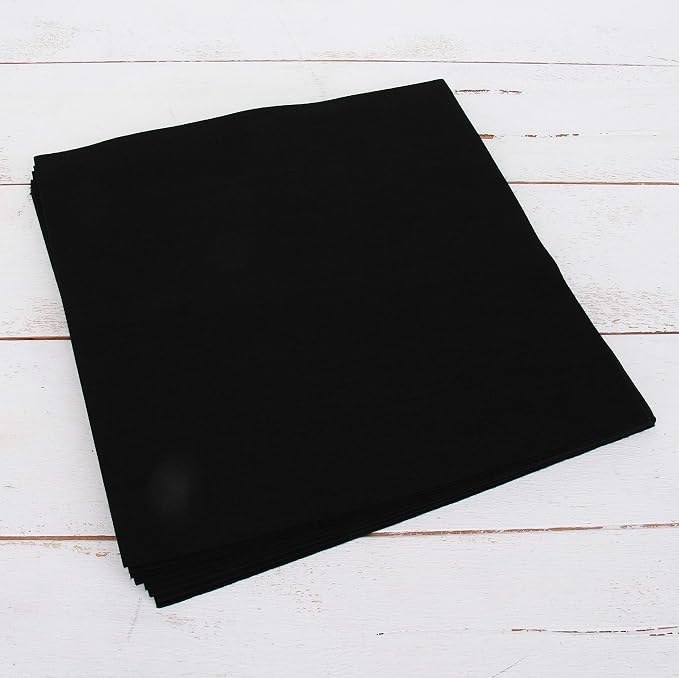 Threadart Black Premium Felt Sheets