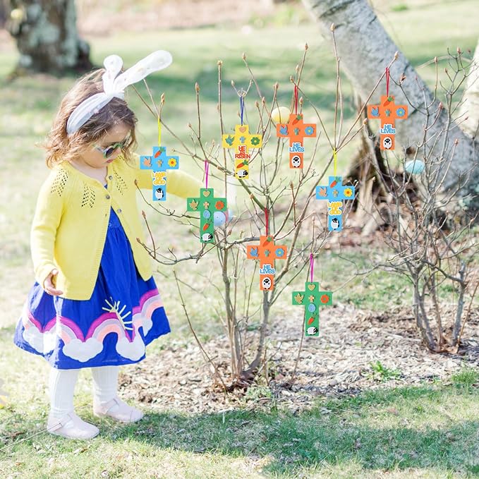 Fennoral 24 Pack Easter Cross Craft Kit