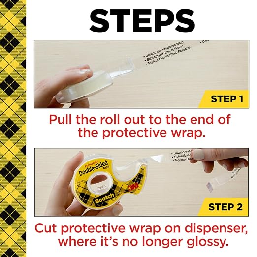 3m - Scotch Permanent Doublesided Tape 6 Rolls