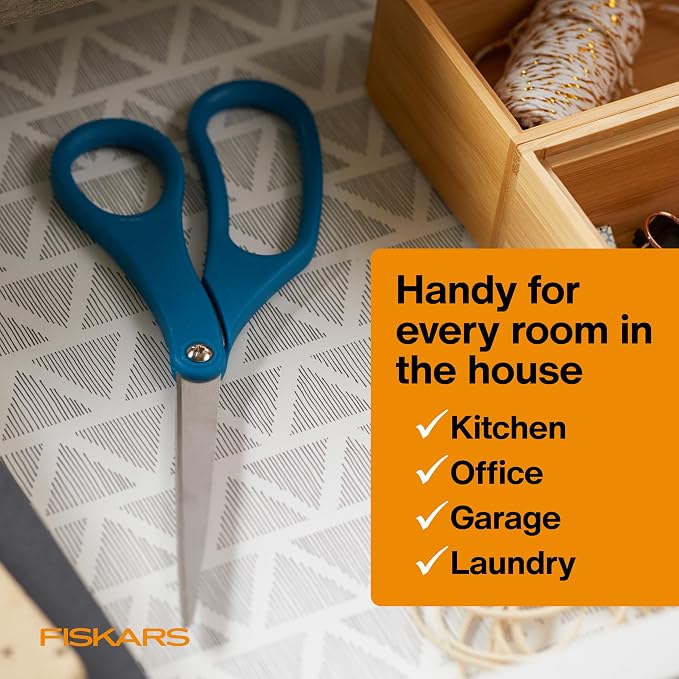 Fiskars 8" Stainless Steel All Purpose Scissors