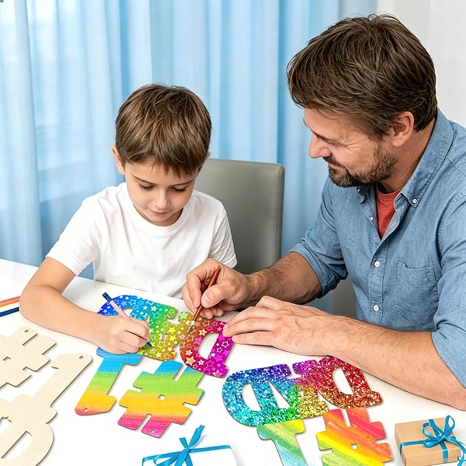 Large 12" Wooden Fathers Day Crafts