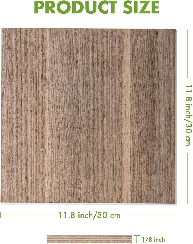 ROBOTIME 6Pcs 3mm Walnut Plywood