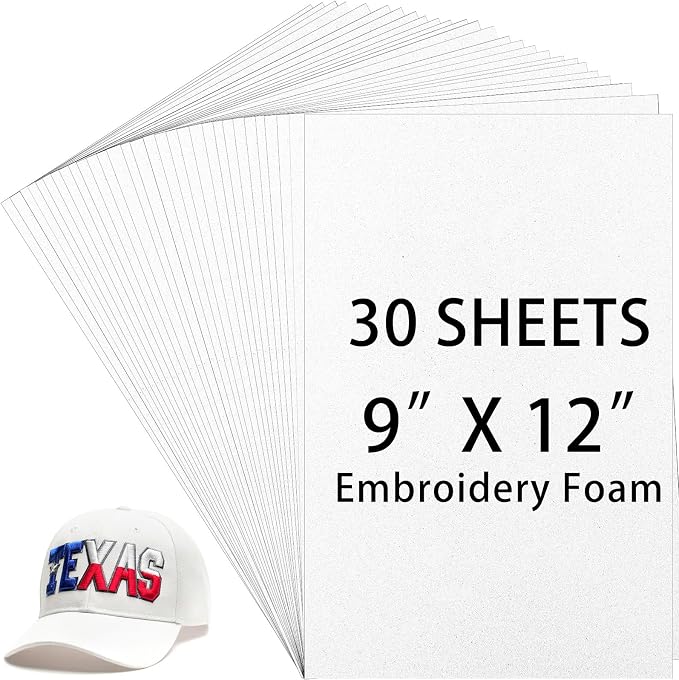 Innconee 30 Pcs Embroidery Foam 3D 3mm EVA Puffy Foam Sheets