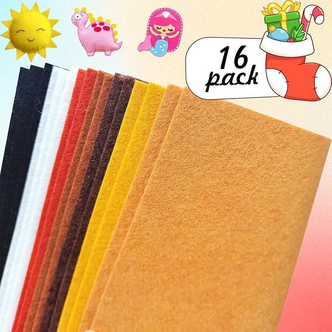 Jtnohx Felt for Crafts, Craft Felt Square for Sewing
