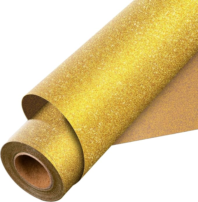 Aoder Gold Glitter HTV Vinyl
