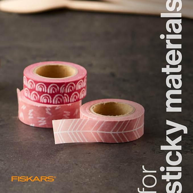 Fiskars 8" Premium Non-Stick SoftGrip All Purpose Scissors
