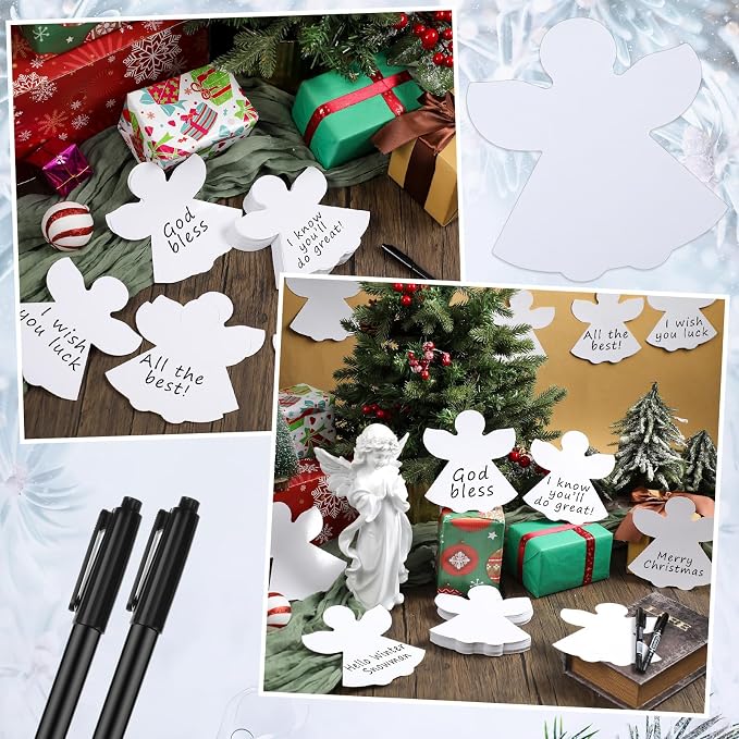 Qilery 100 Pcs Large Angel Cutouts