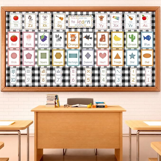 Black White Buffalo Bulletin Board Roll Non-Woven Fabric Poster 16in X 40ft |