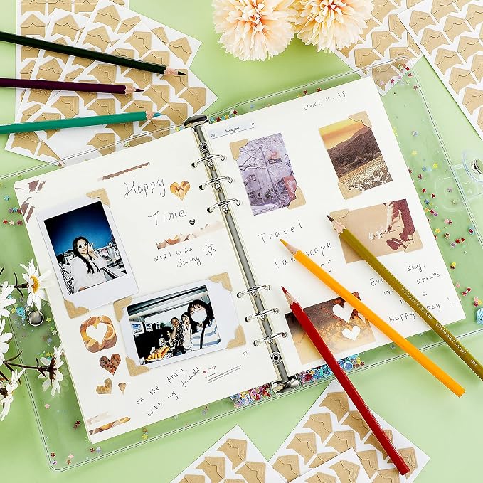 Pajean 720 Pieces Photo Corners Self Adhesive Photo Corners