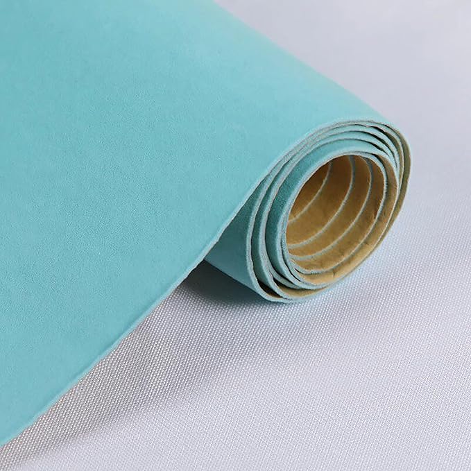 Mint Green Large Size Self Adhesive Soft Velvet Drawer Liner DIY Fabric Felt