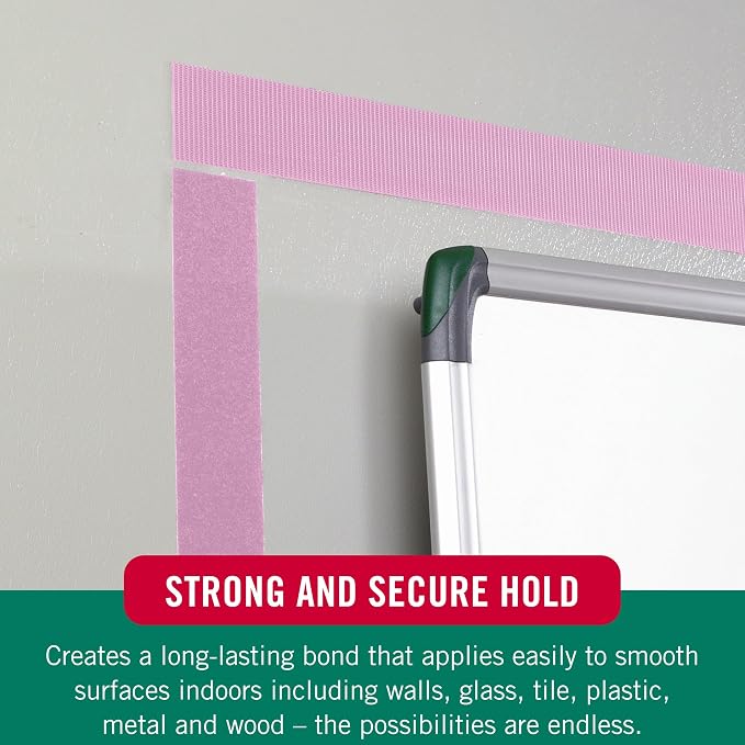 VELCRO Brand Colors | Pink Sticky Back Tape | 10ft Roll