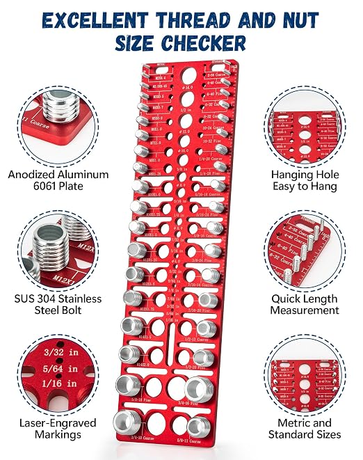 57 Nut and Bolt Thread Checker