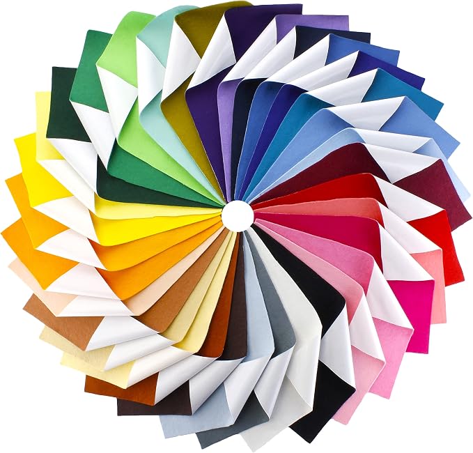 HairBow Center HBC Merino Wool Blend Felt Crafting Sheets Adhesive Backed