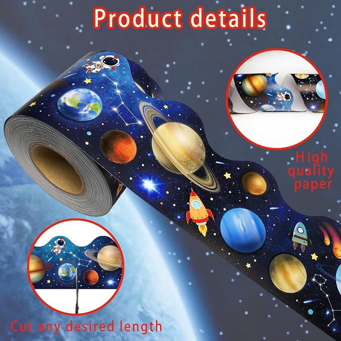 69Ft Outer Space Theme Bulletin Board Borders Galaxy Bulletin Board Border Star
