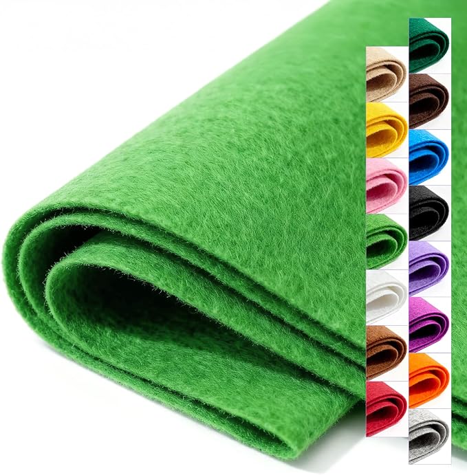 Felt Fabric 36'' X 36'' Large Felt Sheets Stiff Craft Felt by The Yard